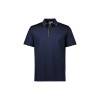 Mens Focus Short Sleeve Polos Navy Gold